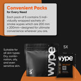 Wype - After Smoke Odour Neutralizing & Refreshing Wet Wipes (pack of 5)