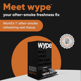 Wype - After Smoke Odour Neutralizing & Refreshing Wet Wipes (Box of 50)