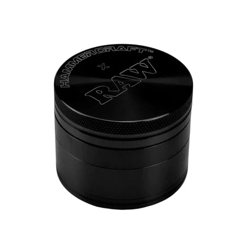 Hammercraft x Raw 4 Piece Aluminium Grinder - Black