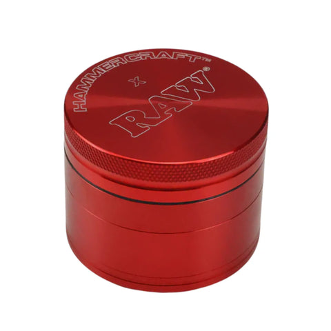 Hammercraft x Raw 4 Piece Aluminium Grinder - Red