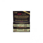 Raw Black Single Wide 1 1/4 Size Rolling Papers - 100 Leaves