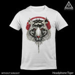 Headphone Tiger Sun Reactive Unisex T-shirt