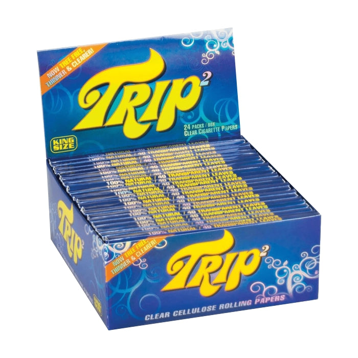 Trip2 Asiatic Cotton Mallow Clear Rolling Papers - 1 1/4